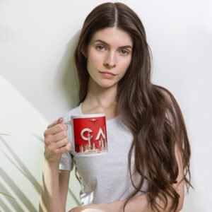 white glossy mug conecta asia